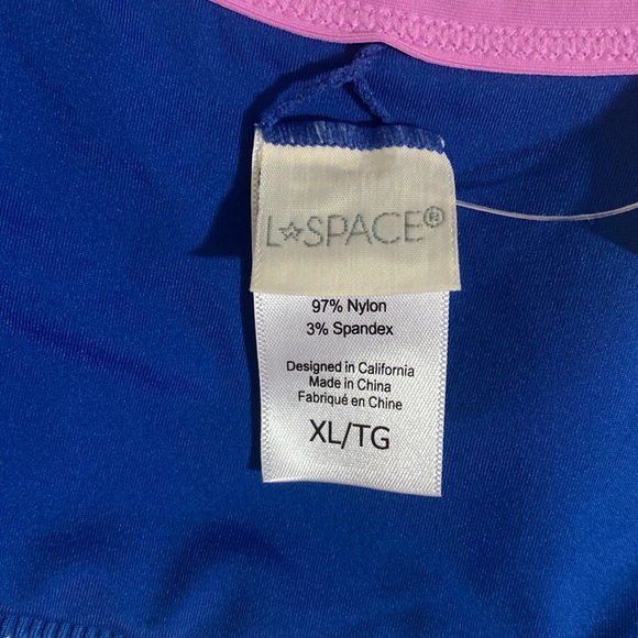 L*SPACE Women's LALA TOP Ribbed Bikini Top Size XL - Picture 6 of 6